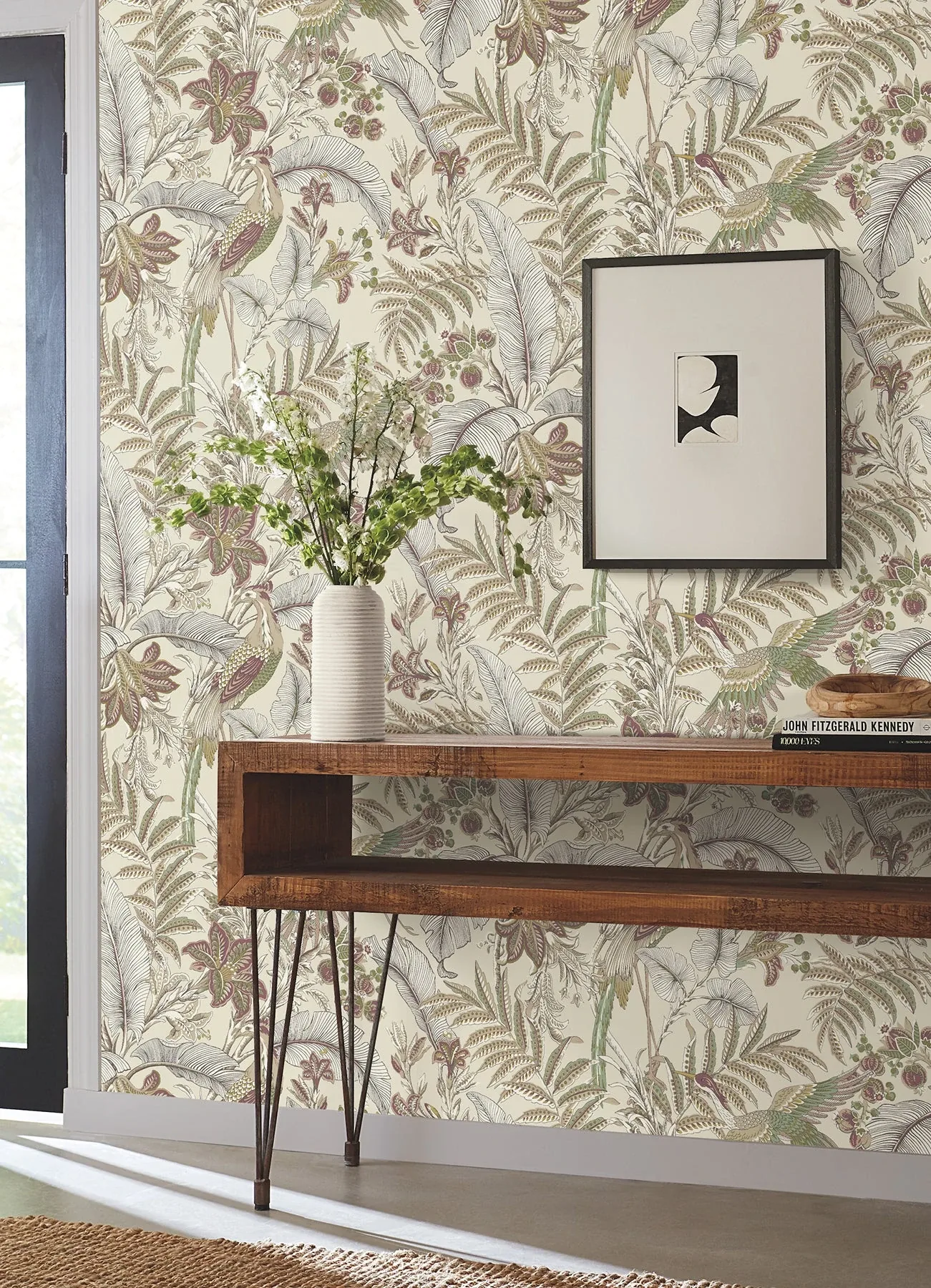 York Designer Series Heronwood Mulberry Wallpaper - SKU AB3101