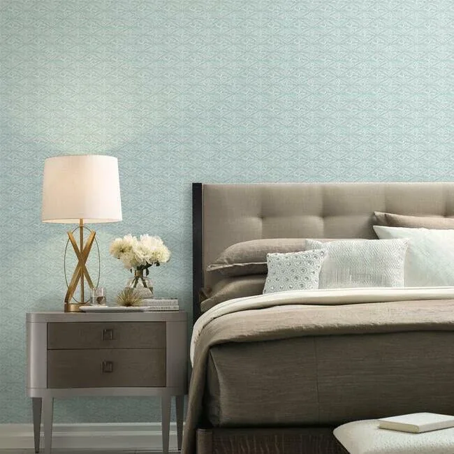 York Designer Series High Society Blue Wallpaper - SKU CA1513