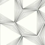 York Designer Series Honeycomb Charcoal Peel & Stick Wallpaper - SKU PSW1417RL