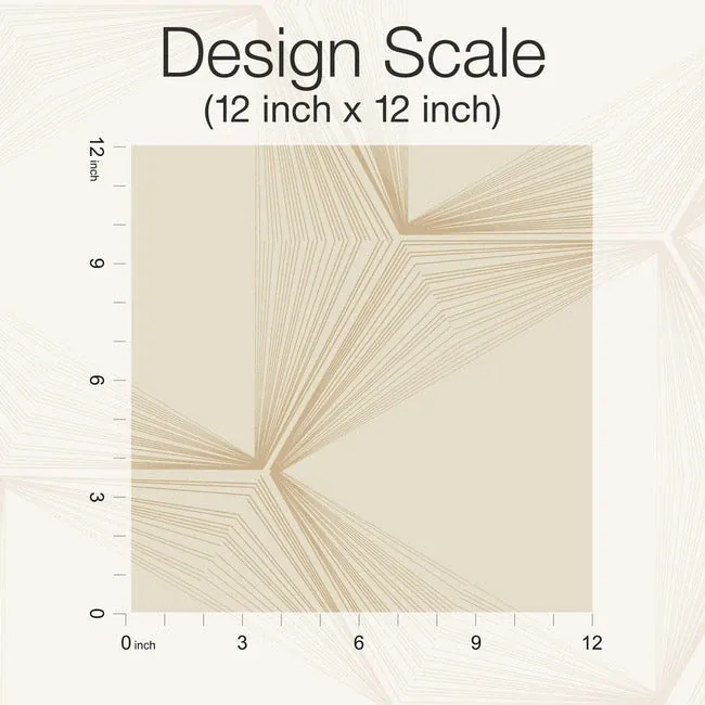 York Designer Series Honeycomb Sand & Gold Peel & Stick Wallpaper - SKU PSW1416RL