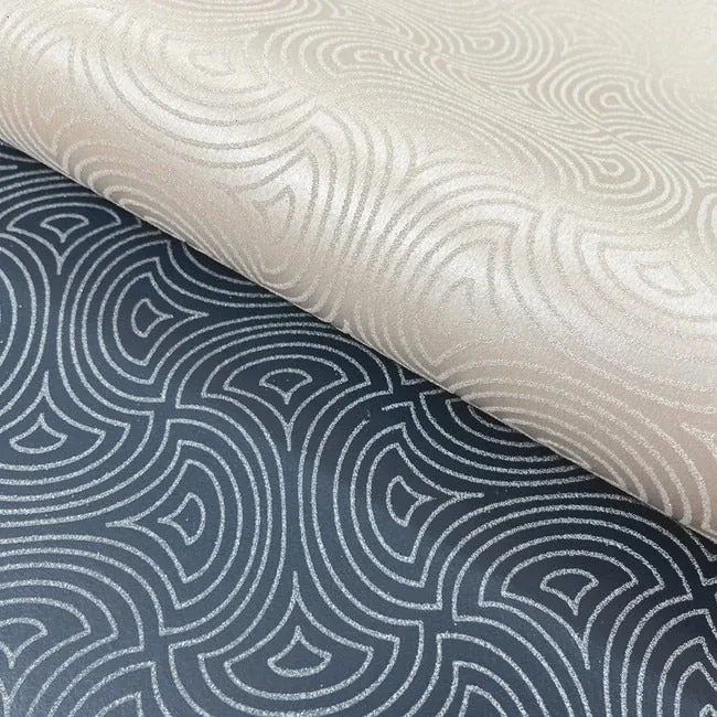 York Designer Series Hourglass Navy Wallpaper - SKU DT5143