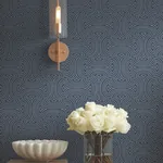 York Designer Series Hourglass Navy Wallpaper - SKU DT5143