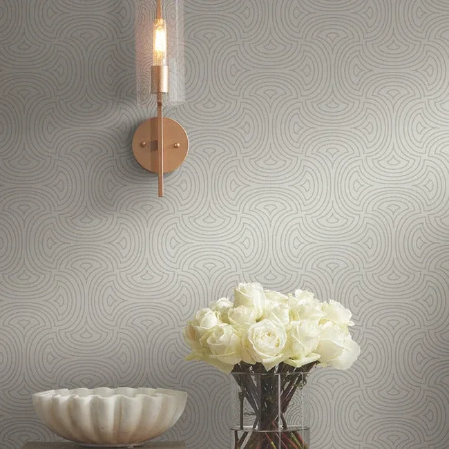 York Designer Series Hourglass White Wallpaper - SKU DT5142