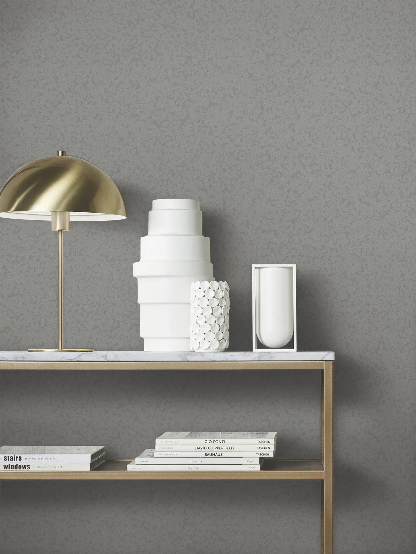 York Designer Series Hudson Pewter Hammered Metal Wallpaper - SKU MA34957