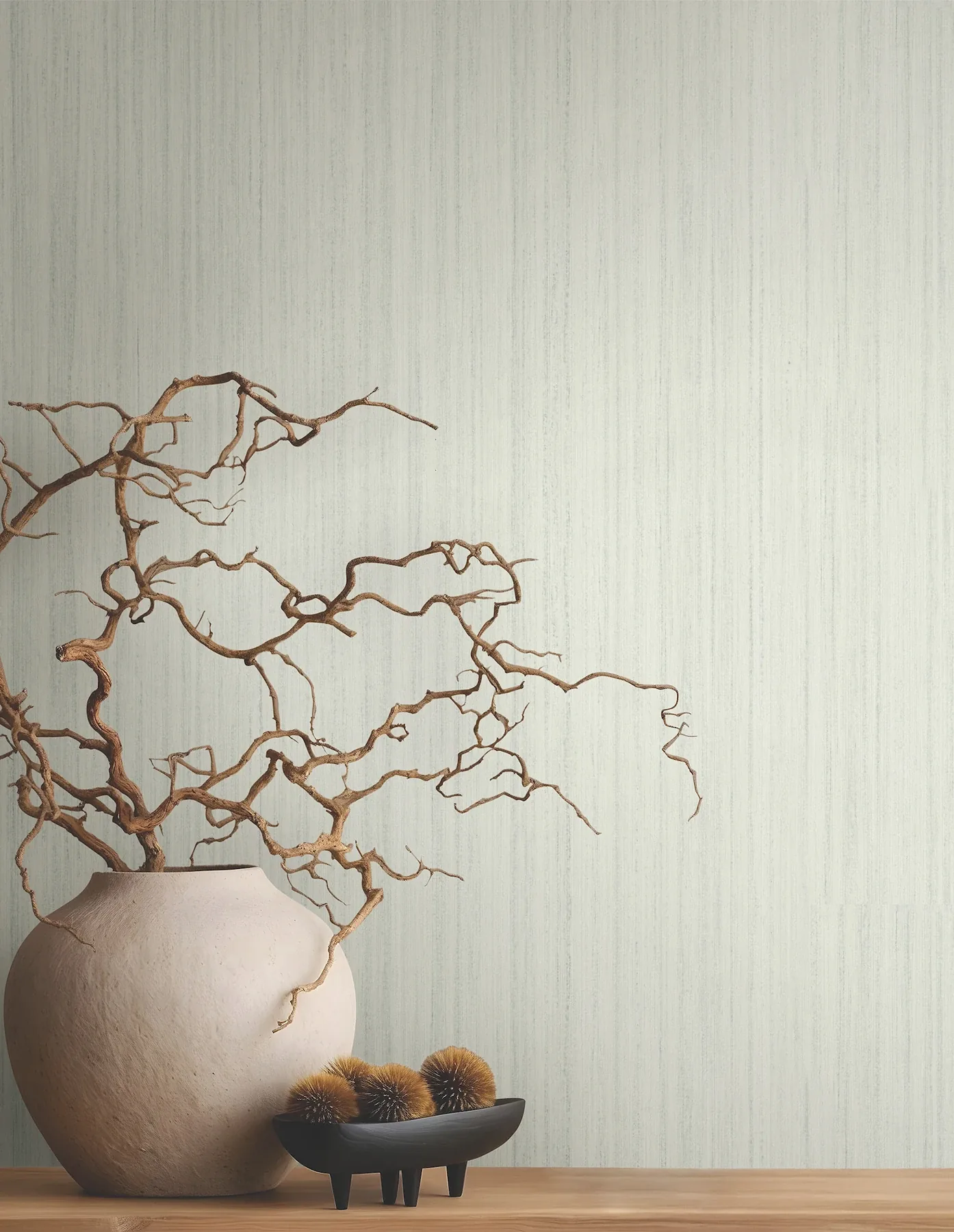 York Designer Series Indra Sage Striated Wallpaper - SKU MA35836