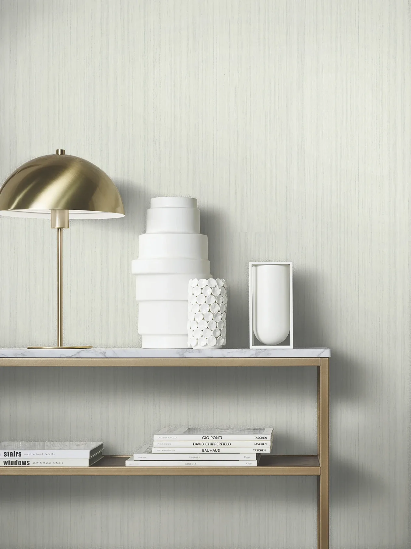York Designer Series Indra Sage Striated Wallpaper - SKU MA35836