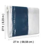 York Designer Series Ink Wash Navy Wallpaper - SKU CC1272