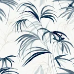York Designer Series Inky Blue Palms Wallpaper - SKU NT6122