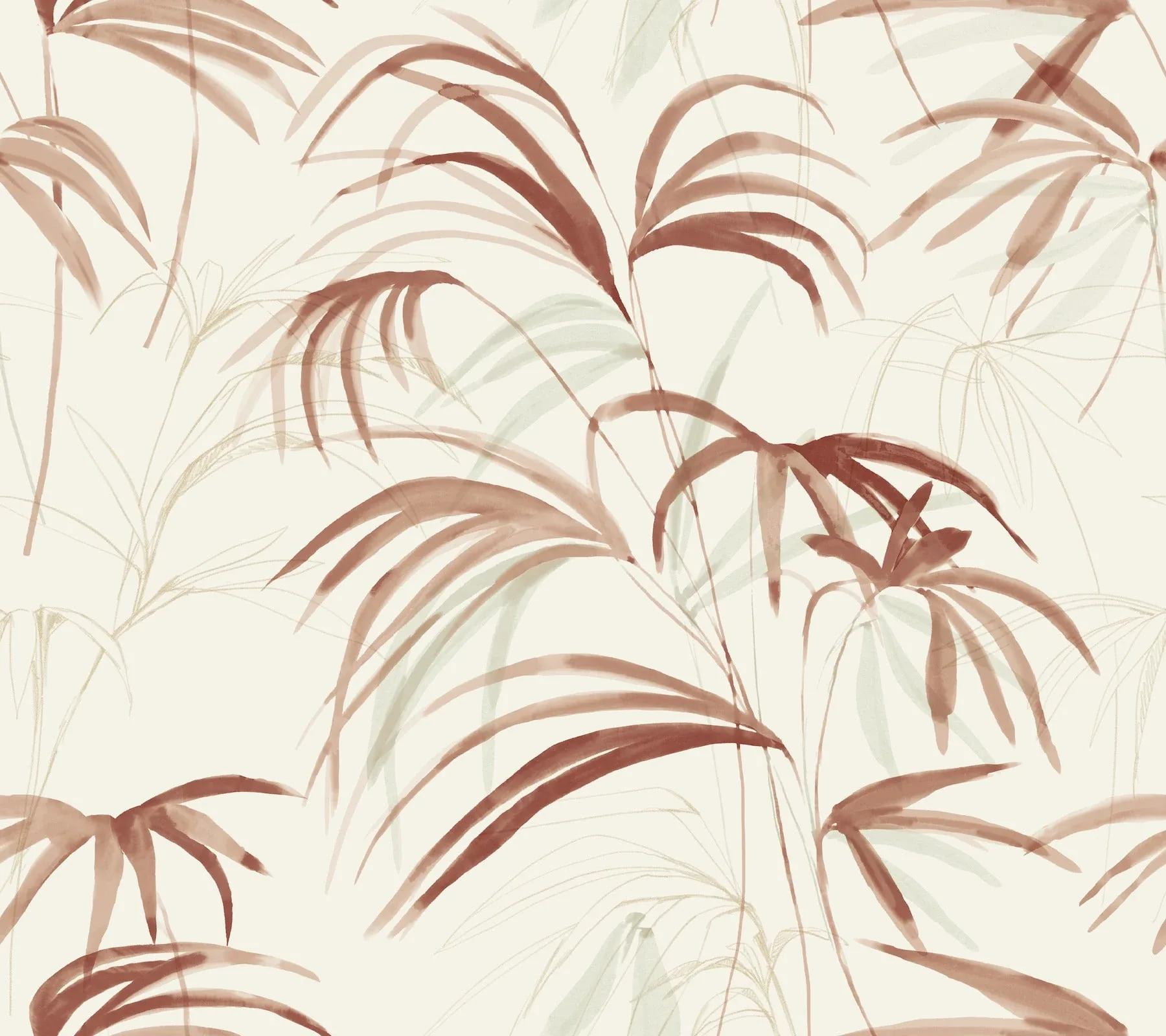 NT6124 | Inky Clay Palms Wallpaper