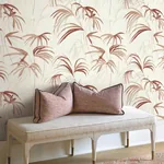 York Designer Series Inky Clay Palms Wallpaper - SKU NT6124