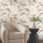 York Designer Series Inky Clay Palms Wallpaper - SKU NT6124