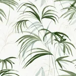 York Designer Series Inky Green Palms Wallpaper - SKU NT6121