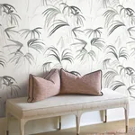 York Designer Series Inky Palms Black Peel & Stick Wallpaper - SKU PSW1611RL