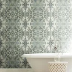 York Designer Series Inner Beauty Light Blue Wallpaper - SKU DN3719