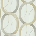 York Designer Series Interlock Dark Taupe Wallpaper - SKU OS4212