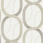 York Designer Series Interlock Light Taupe Peel & Stick Wallpaper - SKU PSW1418RL