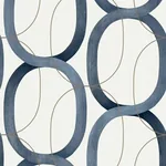 York Designer Series Interlock Navy Peel & Stick Wallpaper - SKU PSW1420RL