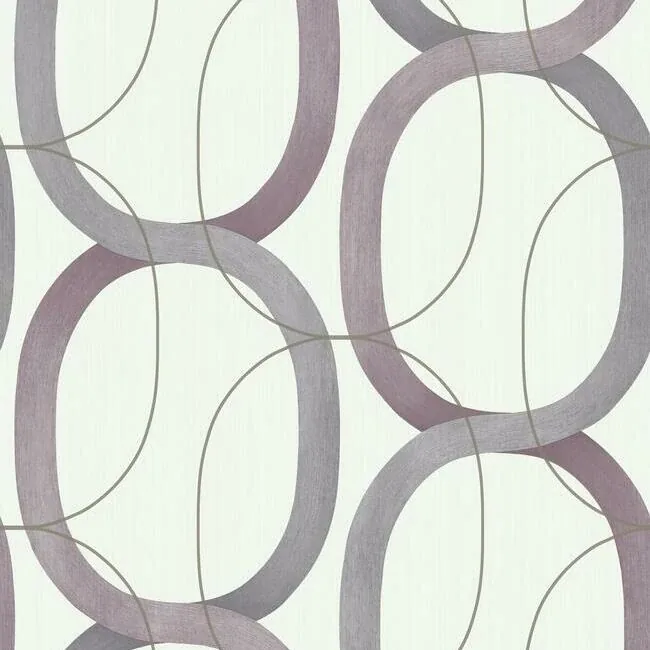 OS4216 | Interlock Plum Wallpaper