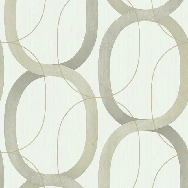 OS4211 | Interlock Taupe Wallpaper