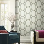 York Designer Series Interlock Taupe Wallpaper - SKU OS4211