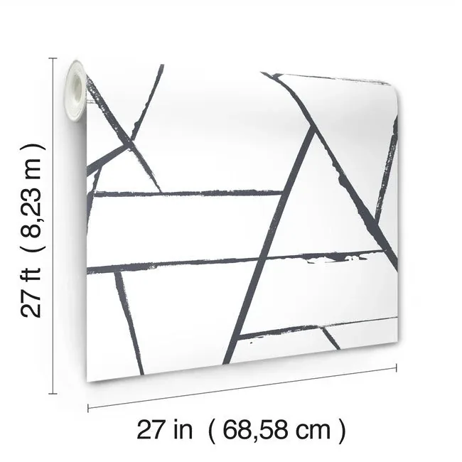 York Designer Series Intersect Black Wallpaper - SKU CC1295