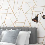 York Designer Series Intersect Gold Metallic Wallpaper - SKU CC1294