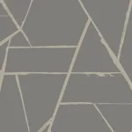 York Designer Series Intersect Grey Metallic Wallpaper - SKU CC1292