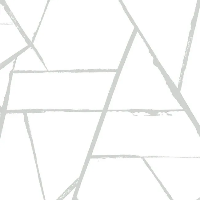 CC1296 | Intersect Silver Metallic Wallpaper