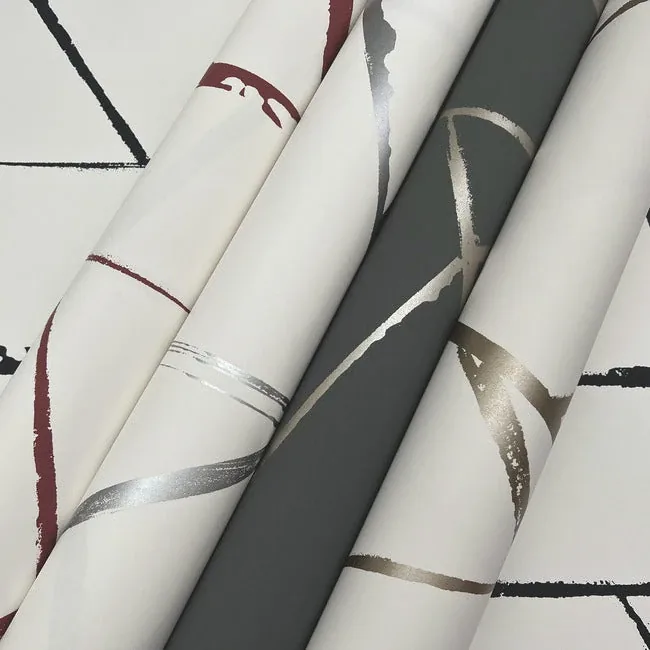 York Designer Series Intersect Spice Red Wallpaper - SKU CC1291