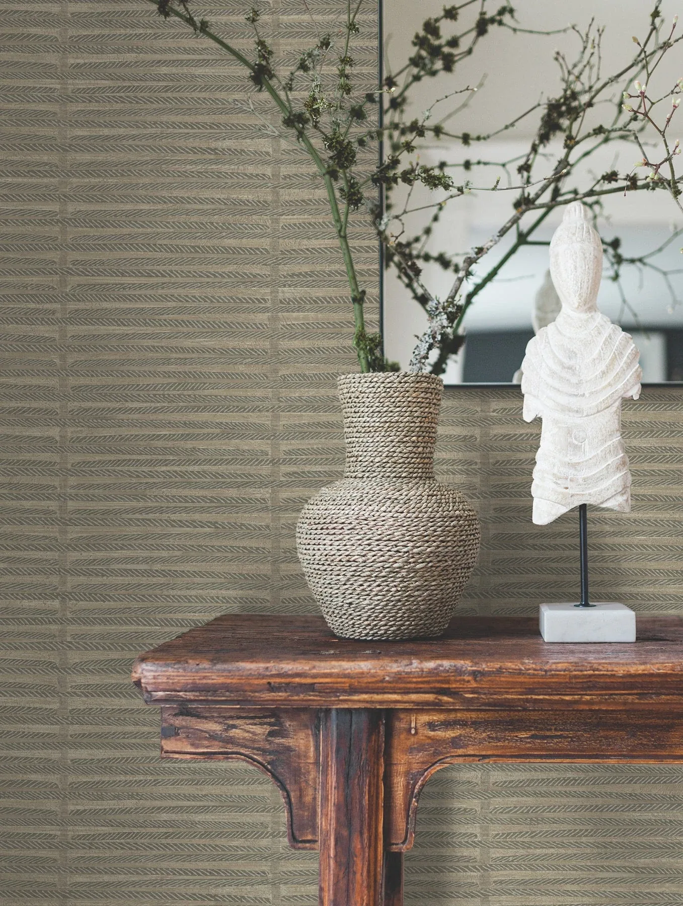 York Designer Series Iringa Mocha Wallpaper - SKU AB3055