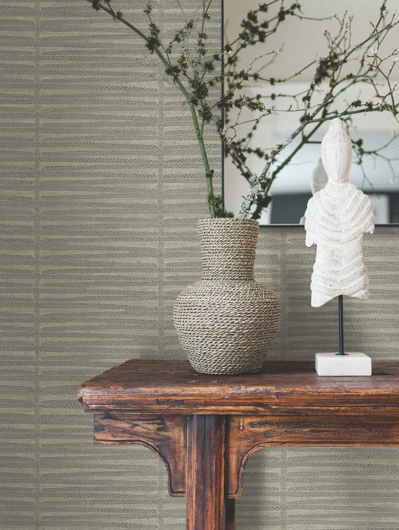 York Designer Series Iringa Putty Wallpaper - SKU AB3052