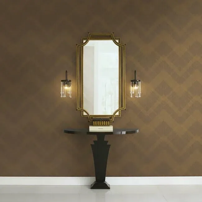 York Designer Series Jazz Age Brown Wallpaper - SKU CA1591
