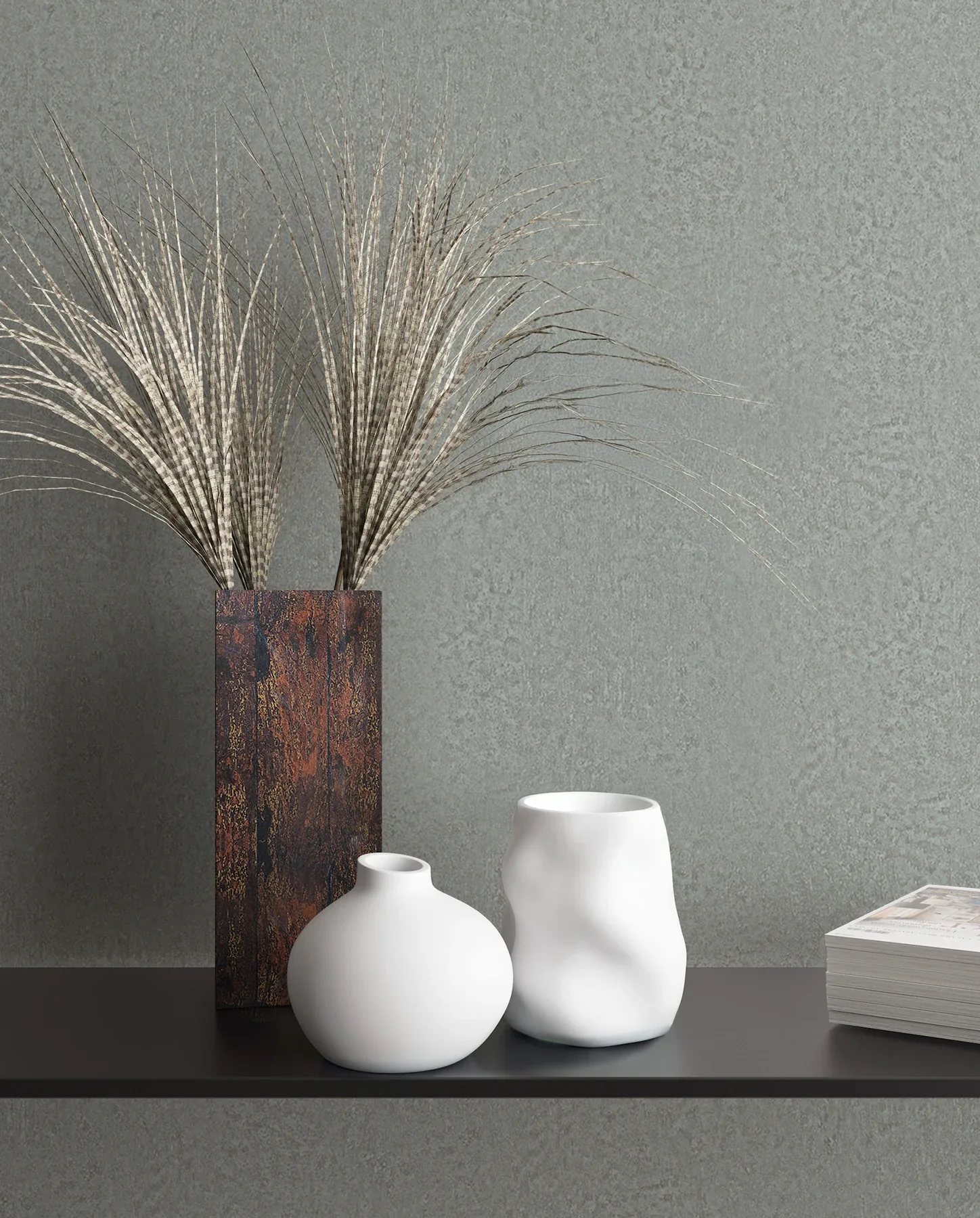 York Designer Series Jemma Aqua Distressed Wallpaper - SKU MA35543