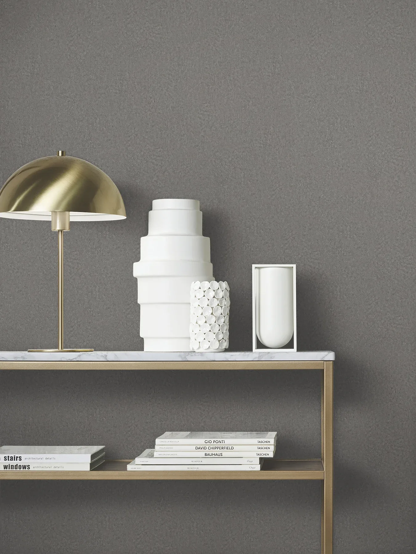 York Designer Series Jemma Dark Grey Distressed Wallpaper - SKU MA35541