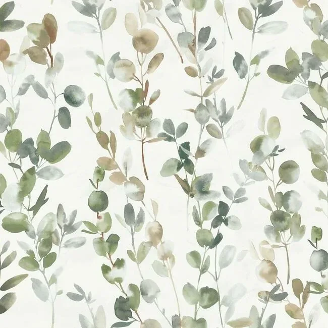 York Designer Series Joyful Eucalpytus Green Wallpaper - SKU OS4311