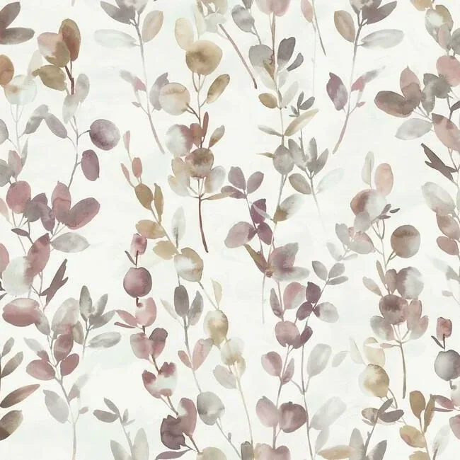 OS4312 | Joyful Eucalpytus Purple Wallpaper