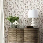 York Designer Series Joyful Eucalpytus Purple Wallpaper - SKU OS4312