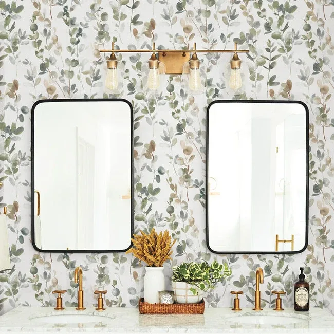 York Designer Series Joyful Eucalyptus Green Peel & Stick Wallpaper - SKU PSW1430RL