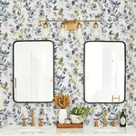 York Designer Series Joyful Eucalyptus Navy Peel & Stick Wallpaper - SKU PSW1431RL