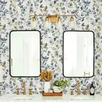 York Designer Series Joyful Eucalyptus Navy Wallpaper - SKU OS4314
