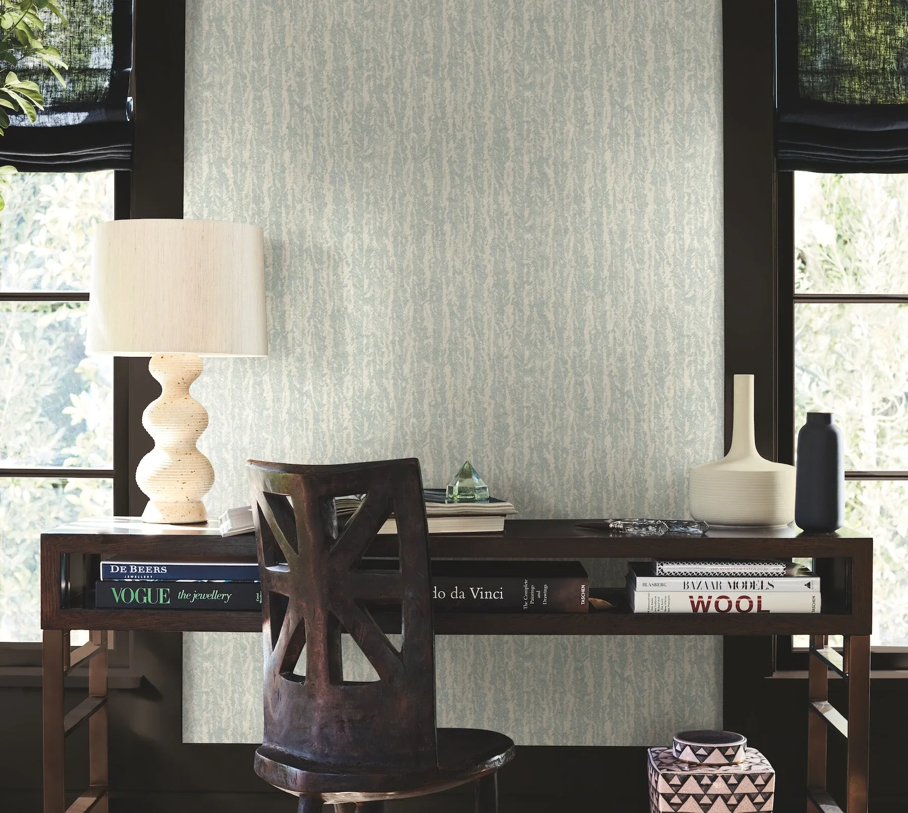 York Designer Series Juju Sky Blue Wallpaper - SKU AB3072