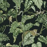 York Designer Series Jungle Cat Black Wallpaper - SKU HO2143