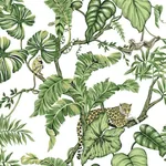 York Designer Series Jungle Cat White Wallpaper - SKU HO2145
