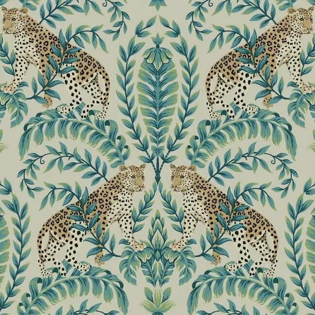 KT2206 | Jungle Leopard Taupe Wallpaper