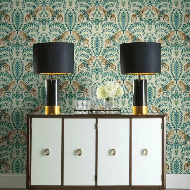 York Designer Series Jungle Leopard Taupe Wallpaper - SKU KT2206
