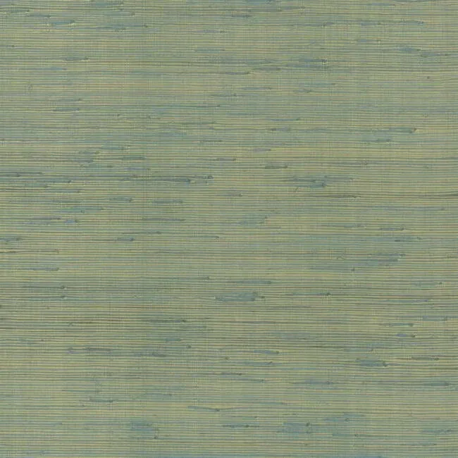 York Designer Series Jute Gold & Blue Metallic Wallpaper - SKU OS4326