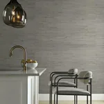 York Designer Series Jute Silver & Blue Metallic Wallpaper - SKU OS4324