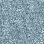 York Designer Series Kashmir Dreams Paisley Blue Wallpaper - SKU BO6655