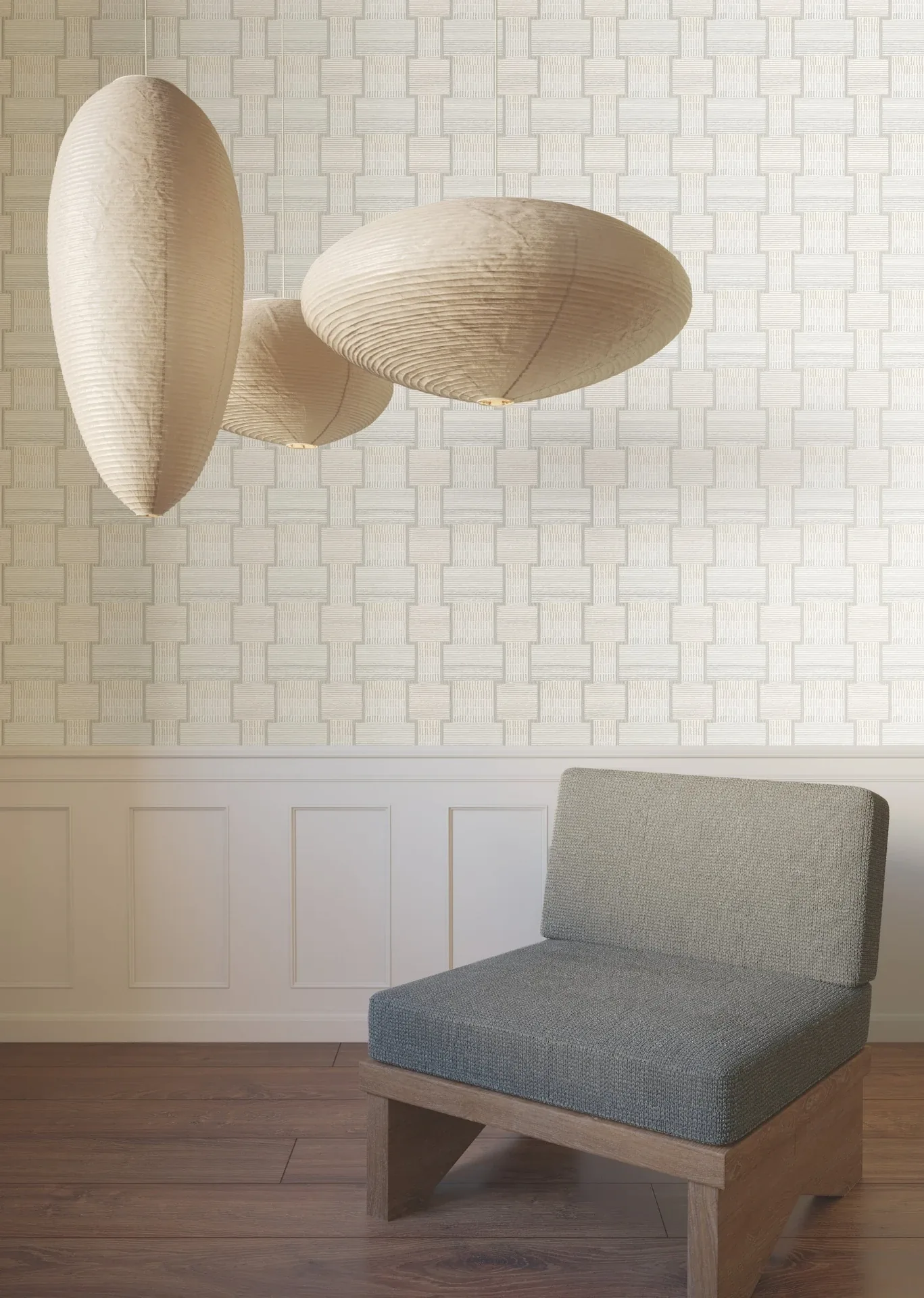 York Designer Series La Broderie Grey Wallpaper - SKU LM5373