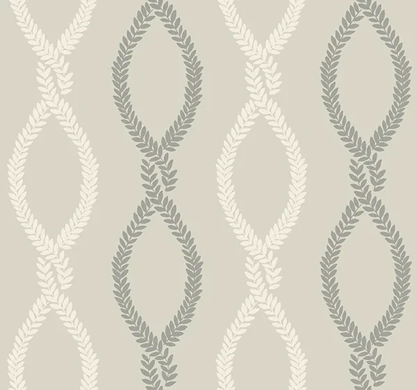 VP1323 | Laureate Grey Vine Trellis Wallpaper